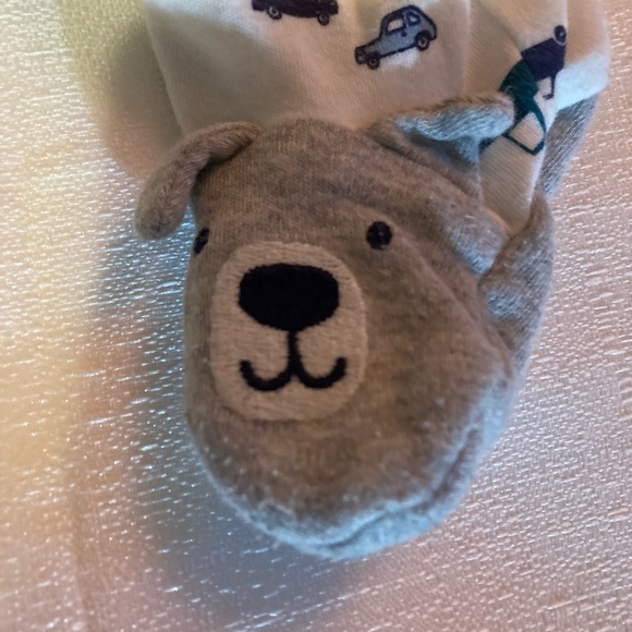 Baby Boy Full Zip Sleeping Jumpsuit Size 0-3mo - Picture 2 of 5